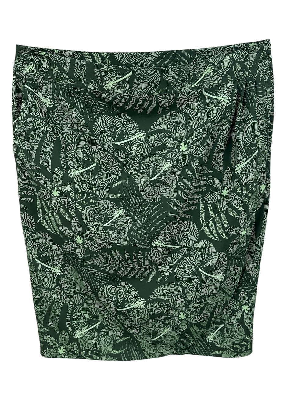 RIPSKIRT Wrap Skirt Floral Pockets Green